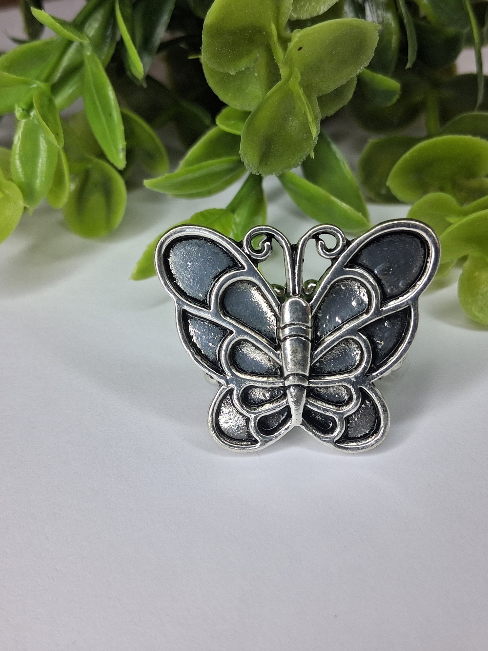 Silver Butterfly Ring